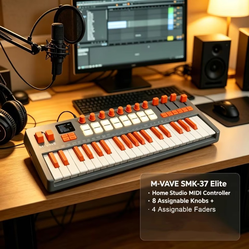 M-VAVE SMK-37 Elite Wireless M - Midi Controller Pad 评论和价格